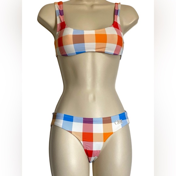 Solid and Striped Elle Tropical Gingham Bikini Set - Picture 2 of 10